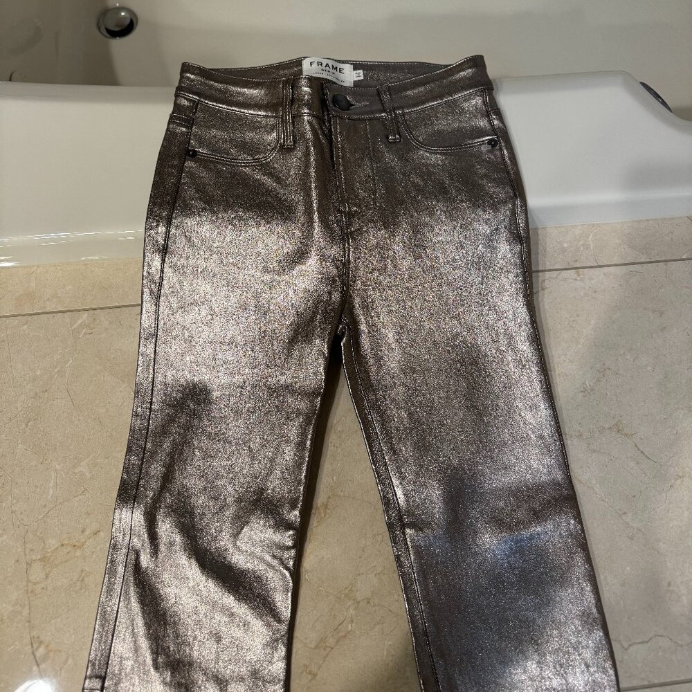 Frame size 23 Lamb Leather Pants
